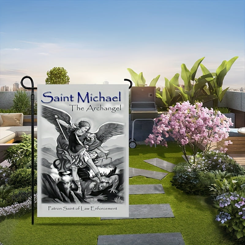 Saint Michael Protect US Sheriff Yard Flag