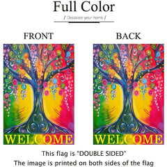 Tree of Life Welcome Garden Flag