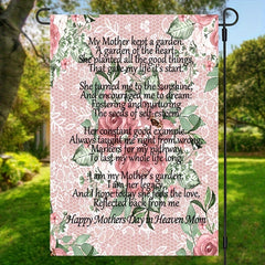 Happy Mother's Day In Heaven Mom Garden Flag