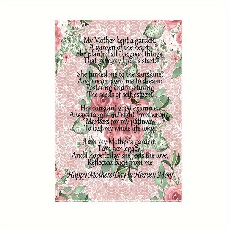 Happy Mother's Day In Heaven Mom Garden Flag