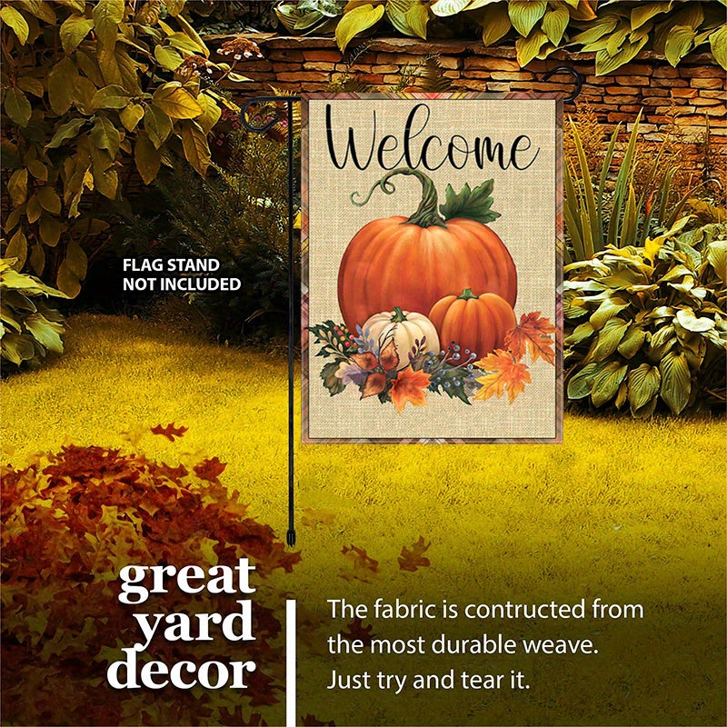 Autumn Harvest Welcome Garden Flag