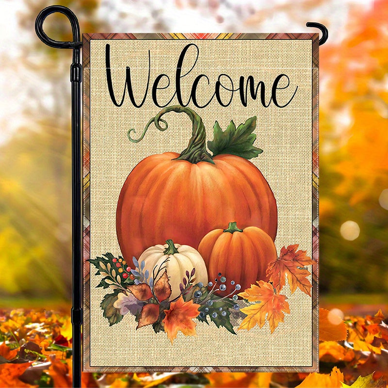 Autumn Harvest Welcome Garden Flag