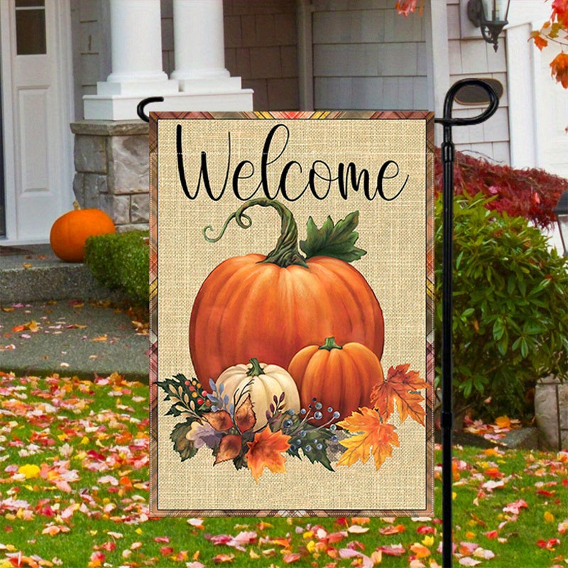 Autumn Harvest Welcome Garden Flag