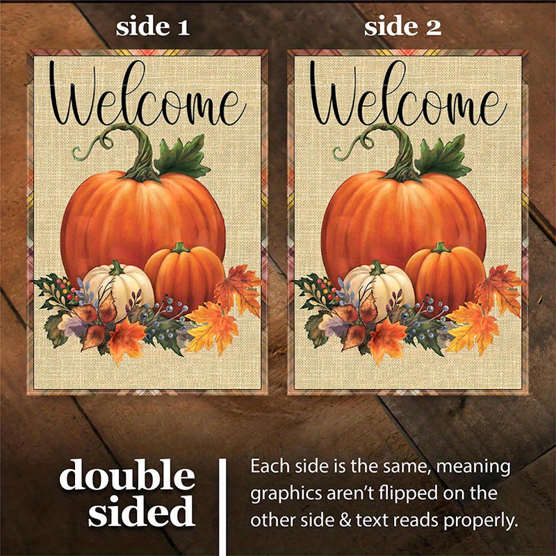 Autumn Harvest Welcome Garden Flag