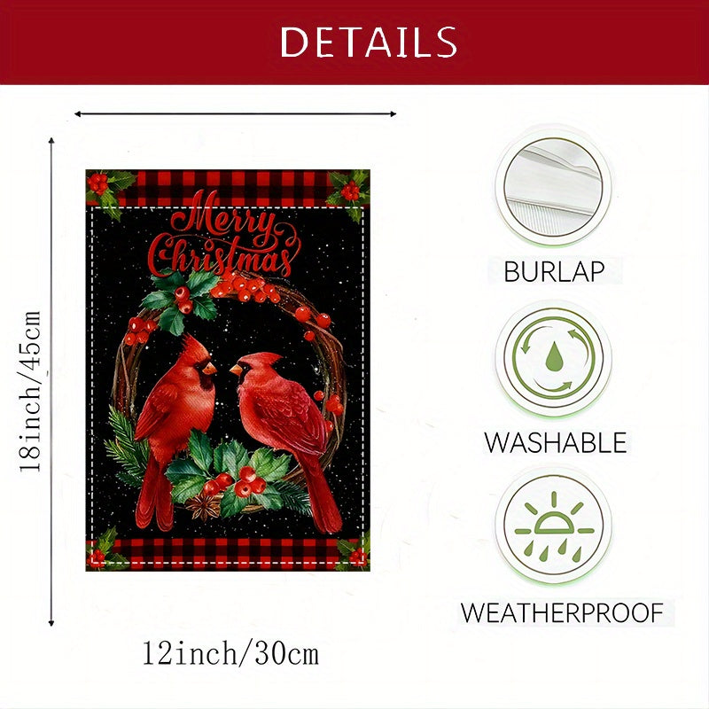 Double-Sided Christmas Garden Flag