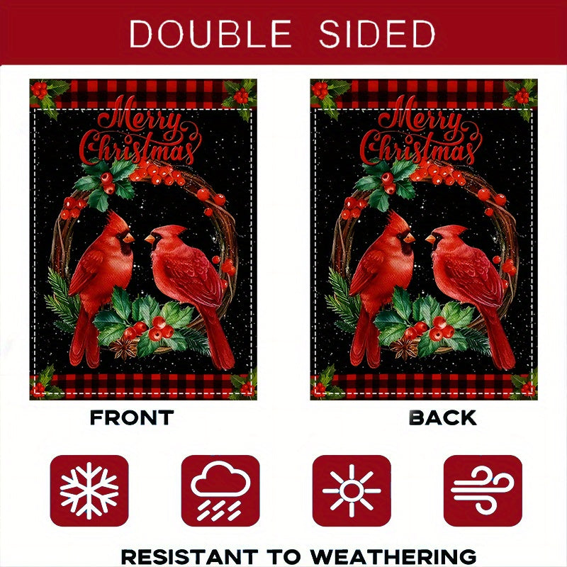 Double-Sided Christmas Garden Flag