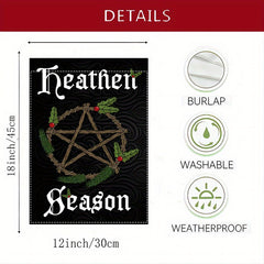 Heathen Season Garden Flag