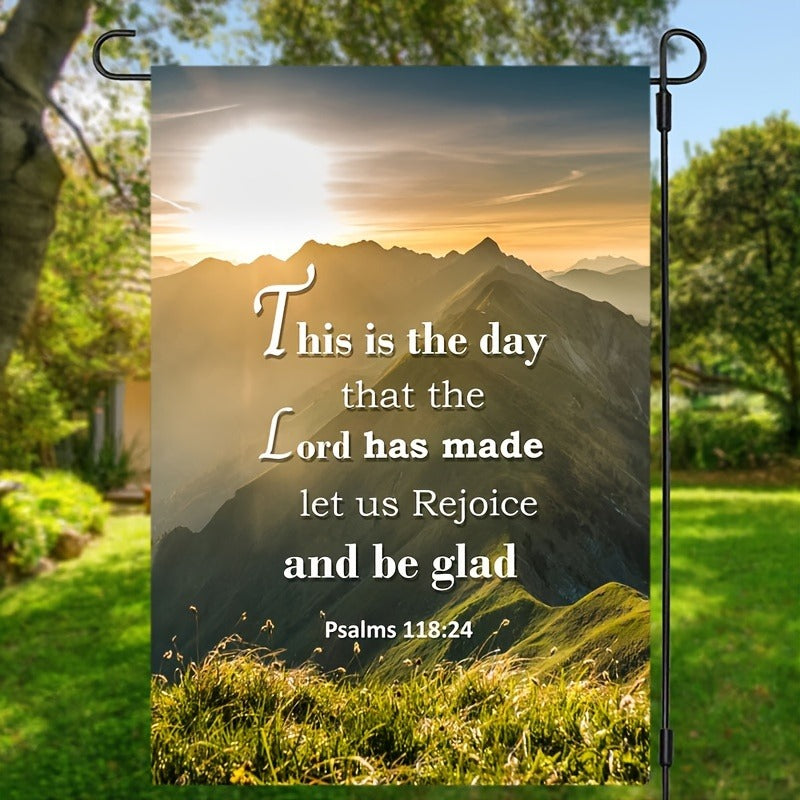 Inspirational Psalm 139:24 Bible Verse Garden Flag