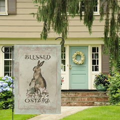 Blessed Ostara Theme Garden Flag