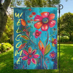 Welcome Spring Summer Garden Flag