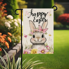 Happy Easter Bunny Garden Flag