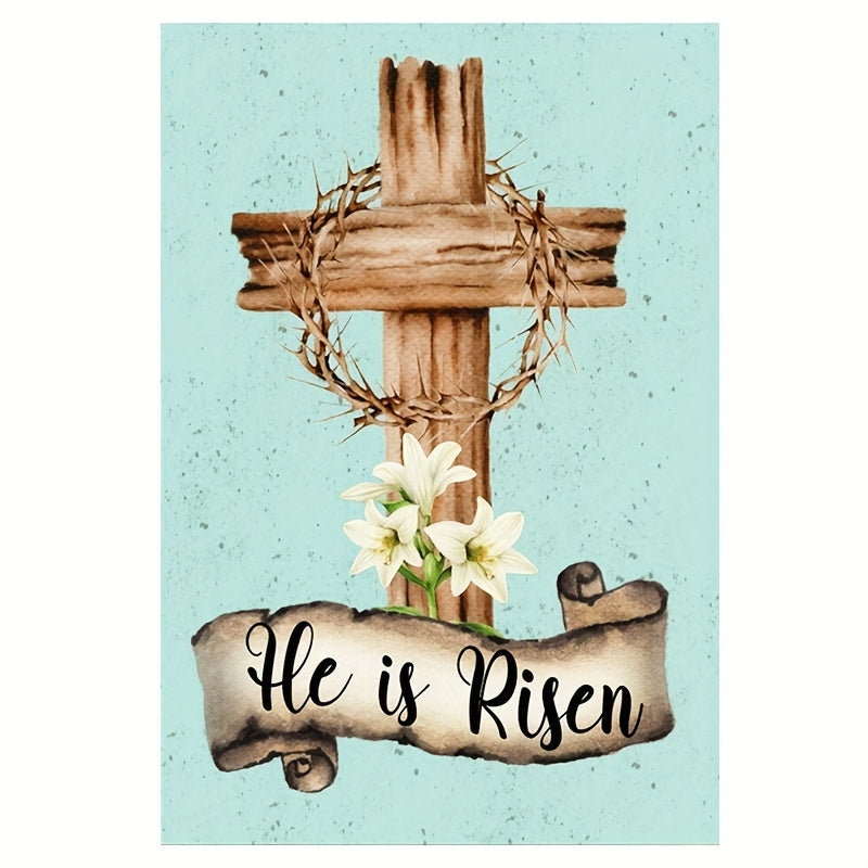 Double-Sided Easter Garden Flag