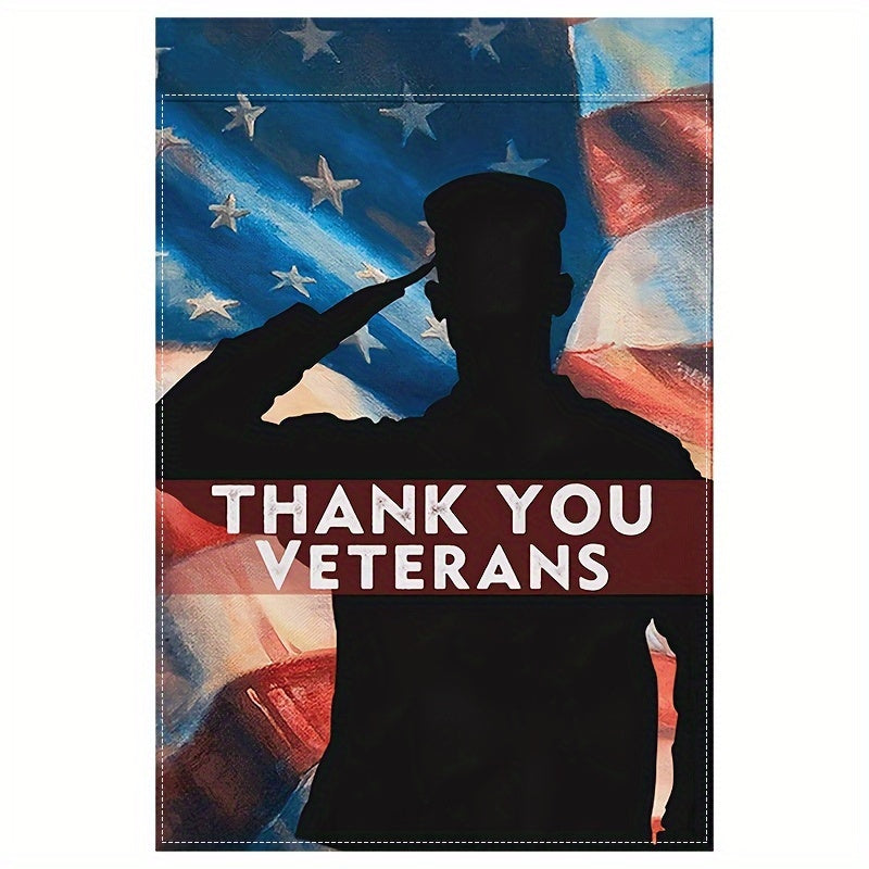 Patriotic Thank You Veterans Garden Flag