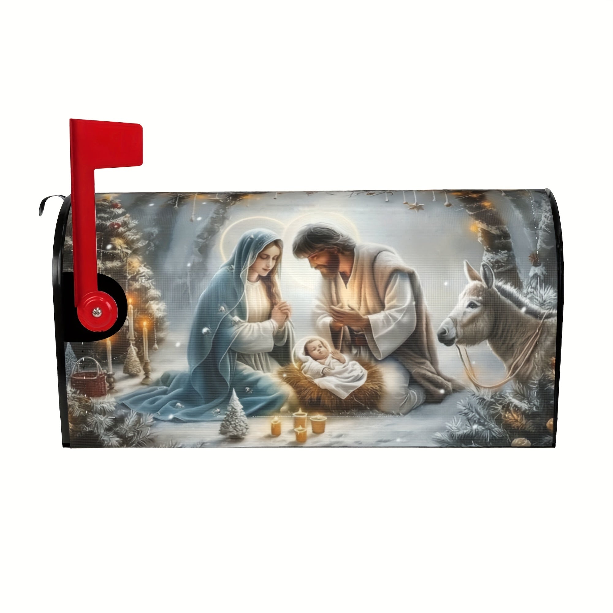 Nativity Scene Mailbox Cover