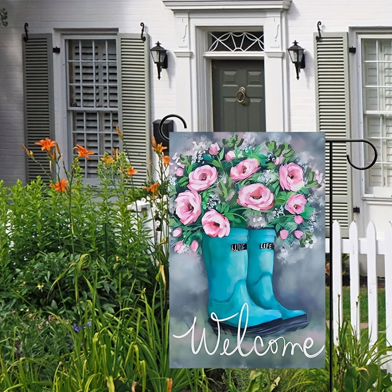 Spring Welcome Garden Flag