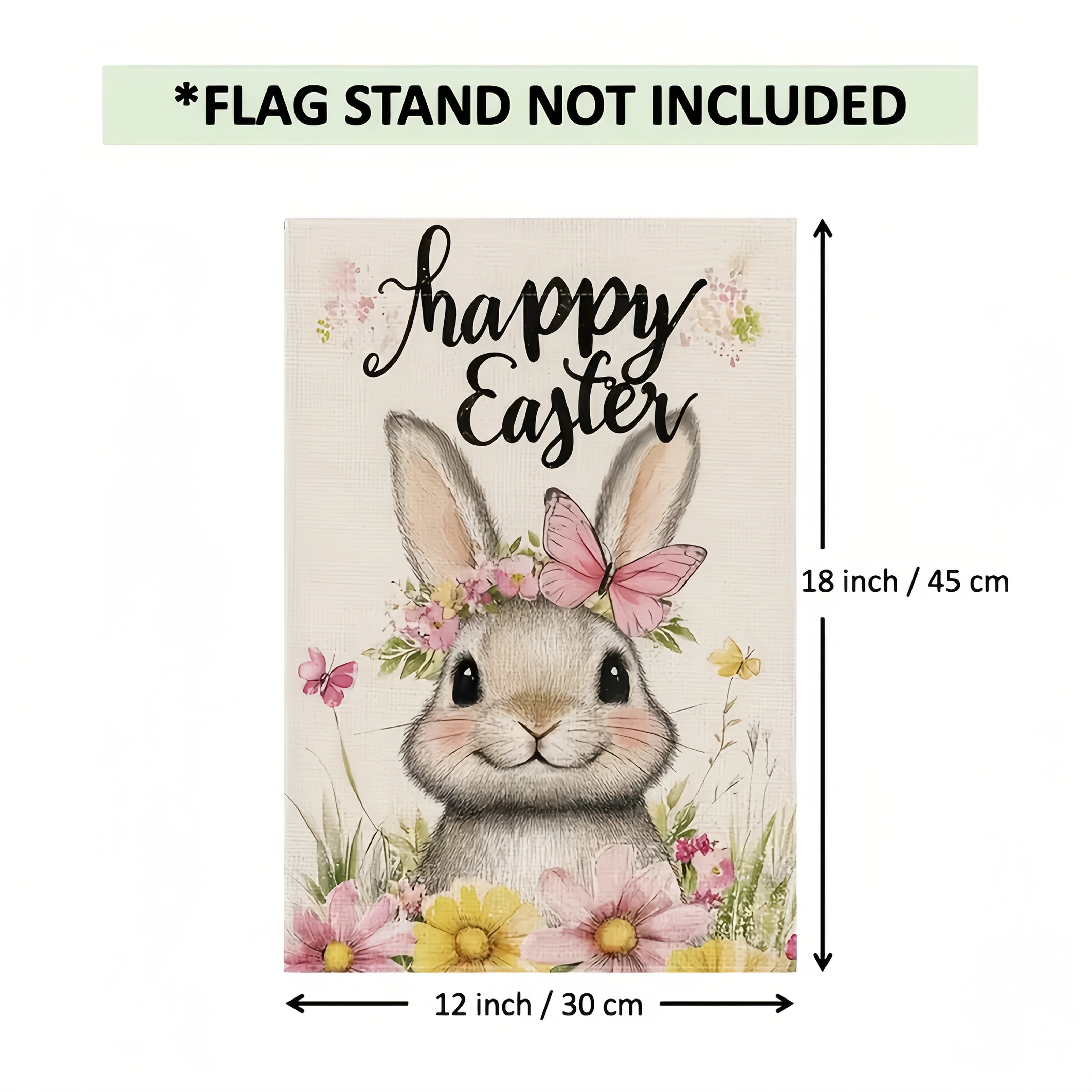 Happy Easter Bunny Garden Flag