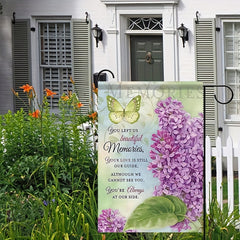 Beautiful Memories Bible-Inspired Garden Flag