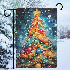 Christmas Tree Garden Flag