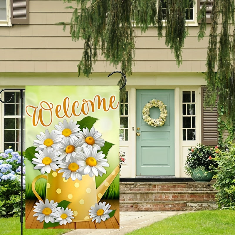 Vibrant Spring Welcome Garden Flag