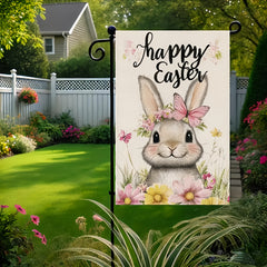 Happy Easter Bunny Garden Flag