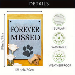 Pet Loss Sympathy Garden Flag