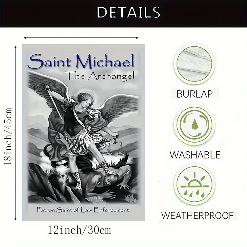 Saint Michael Protect US Sheriff Yard Flag