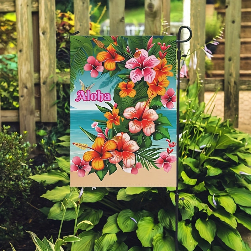 Aloha Hawaii Summer Garden Flag