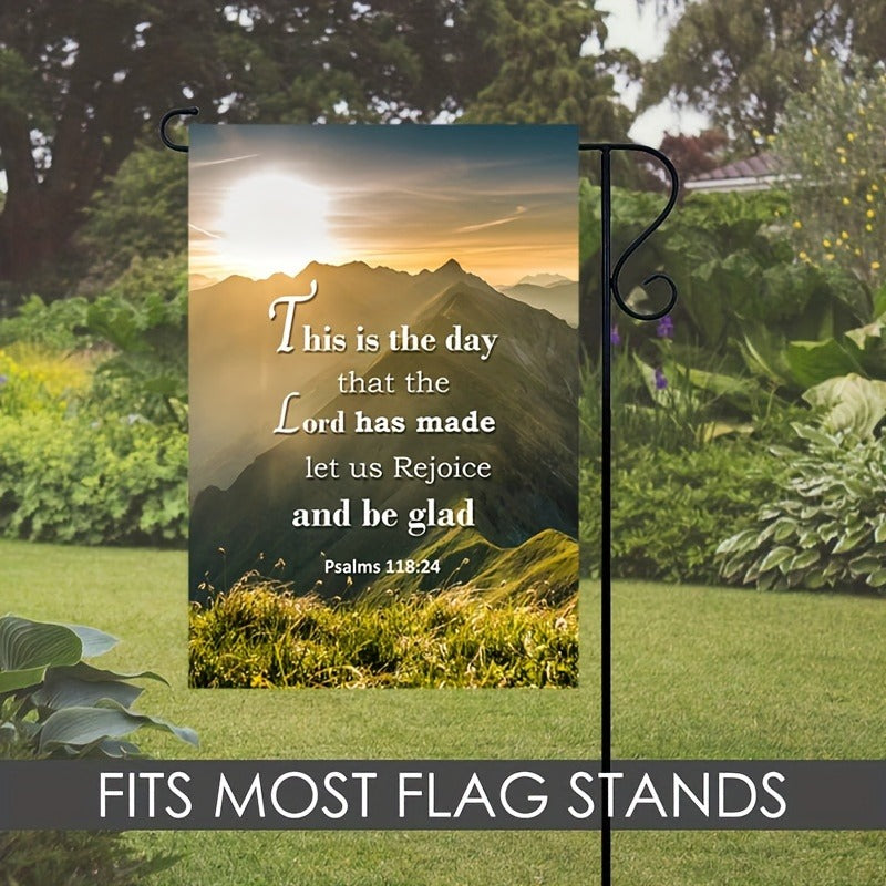 Inspirational Psalm 139:24 Bible Verse Garden Flag