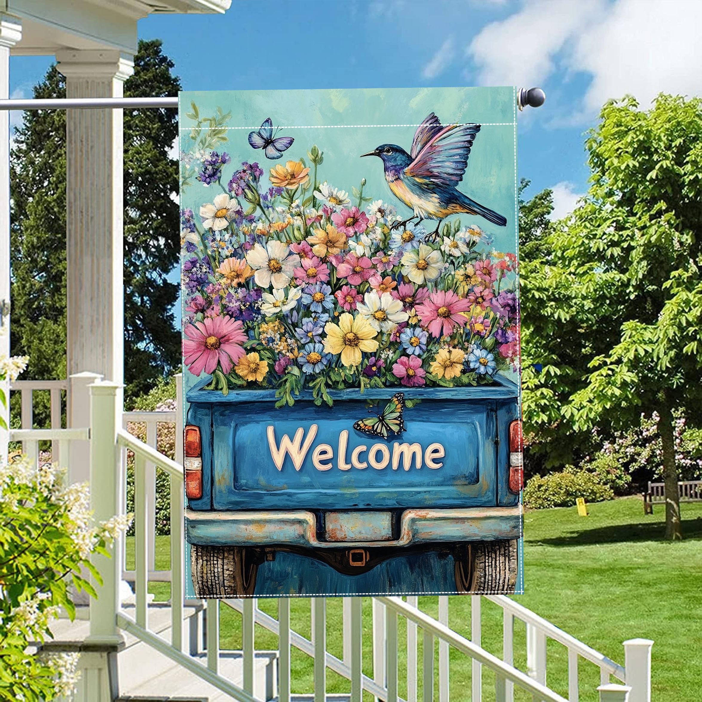 Hello Spring Double-Sided Garden Flag