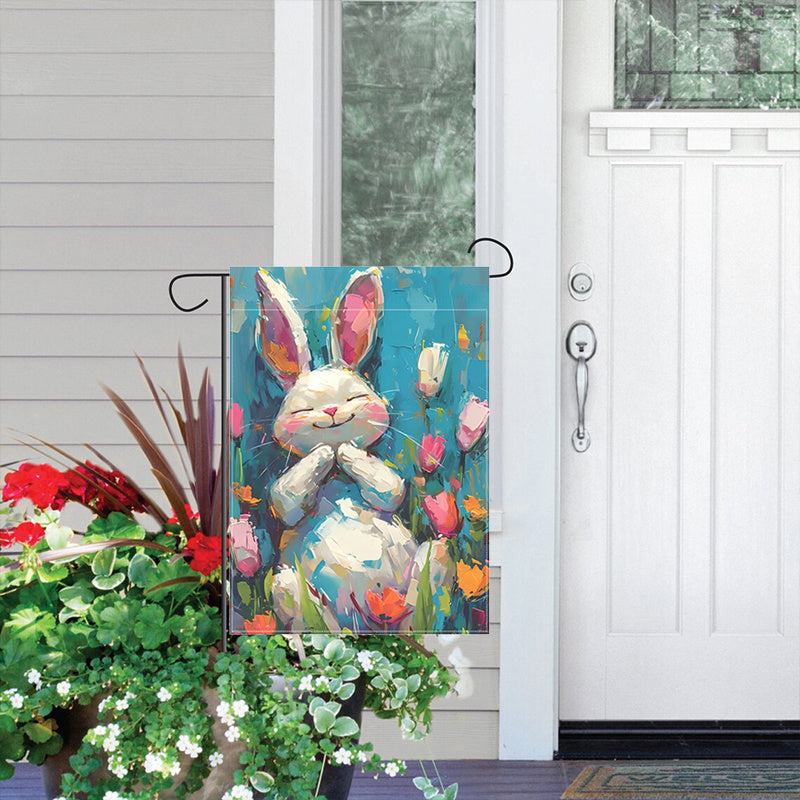 Happy Easter Bunny Garden Flag