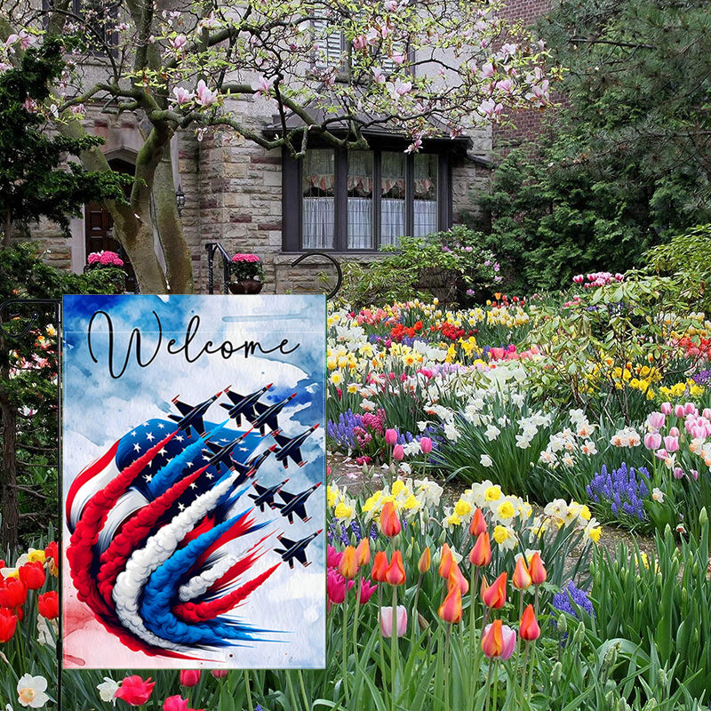 4th of July Welcome Garden Flag