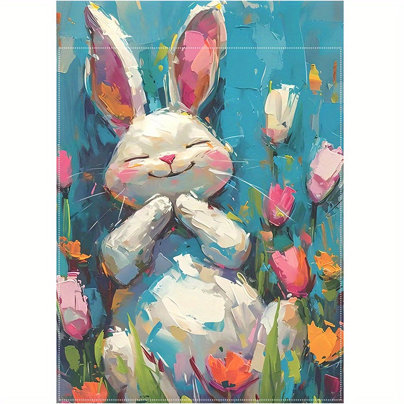 Happy Easter Bunny Garden Flag