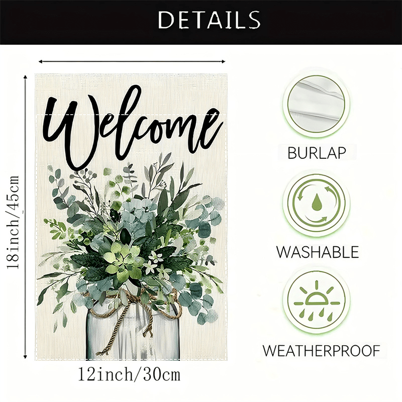 Charming Spring Welcome Garden Flag