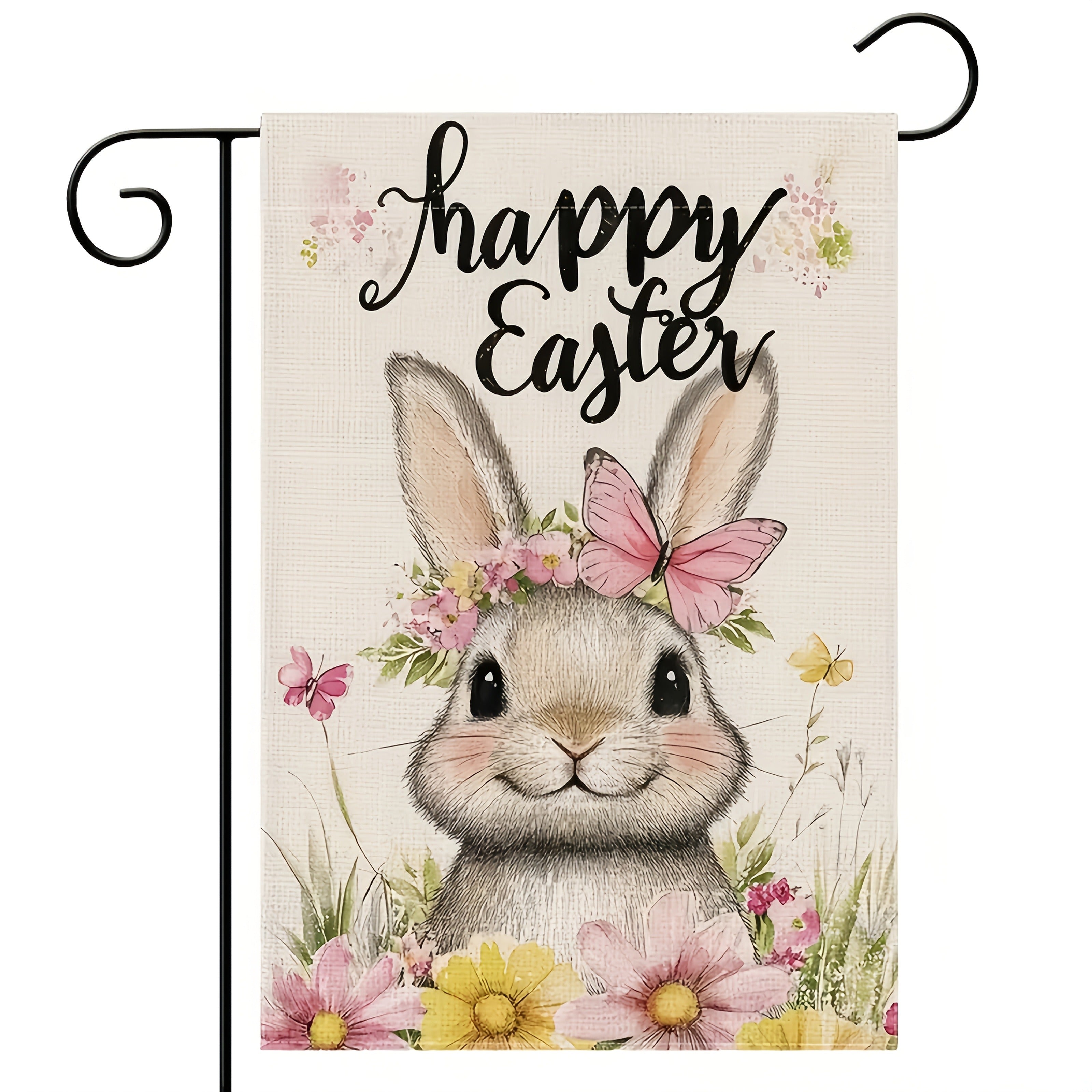 Happy Easter Bunny Garden Flag