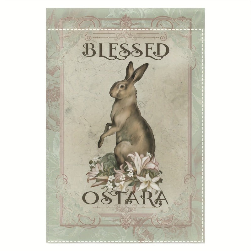 Blessed Ostara Theme Garden Flag