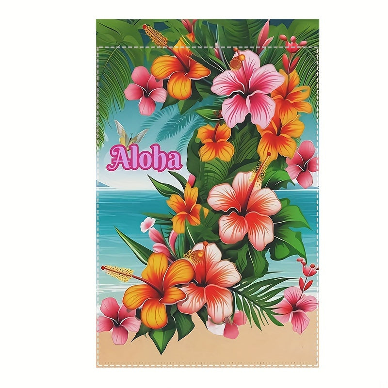 Aloha Hawaii Summer Garden Flag