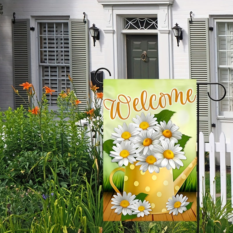 Vibrant Spring Welcome Garden Flag