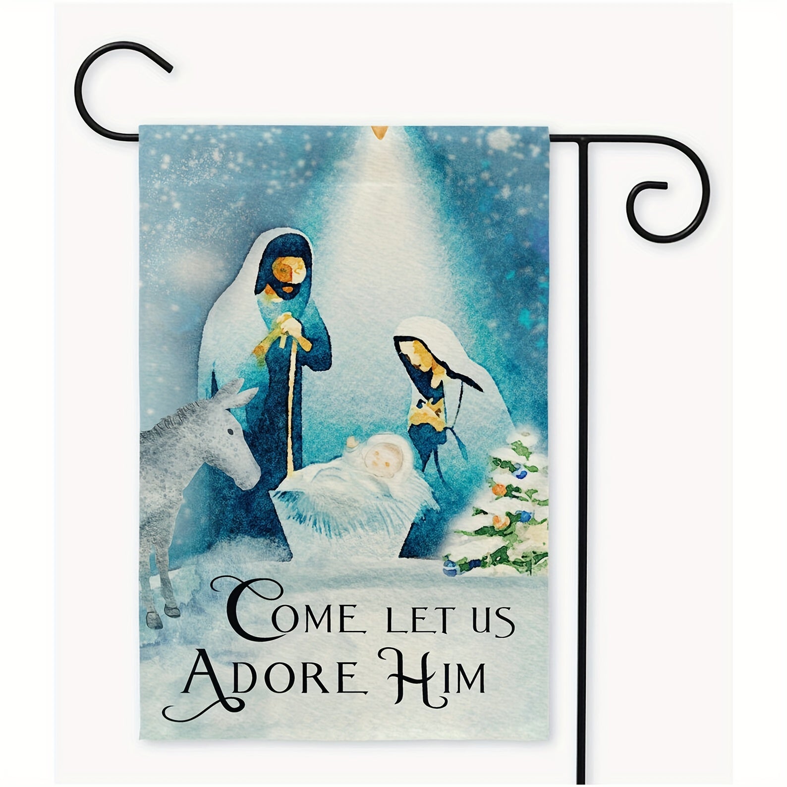 Holy Nativity Christmas House Flag