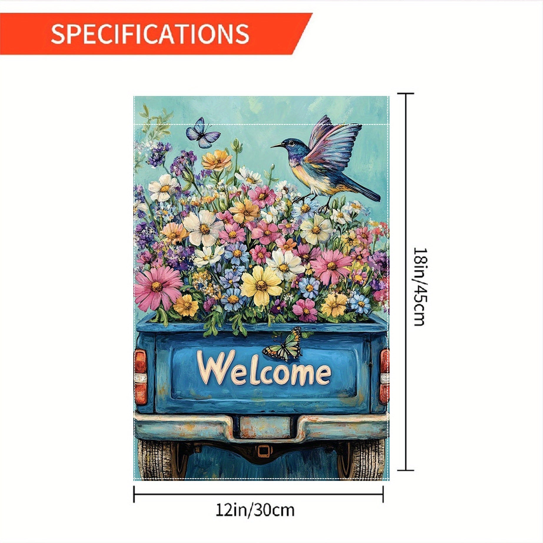 Hello Spring Double-Sided Garden Flag