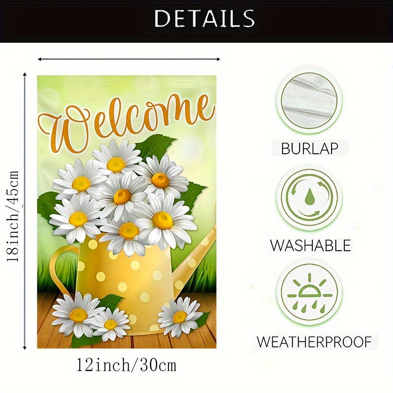 Vibrant Spring Welcome Garden Flag