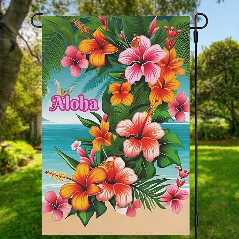 Aloha Hawaii Summer Garden Flag