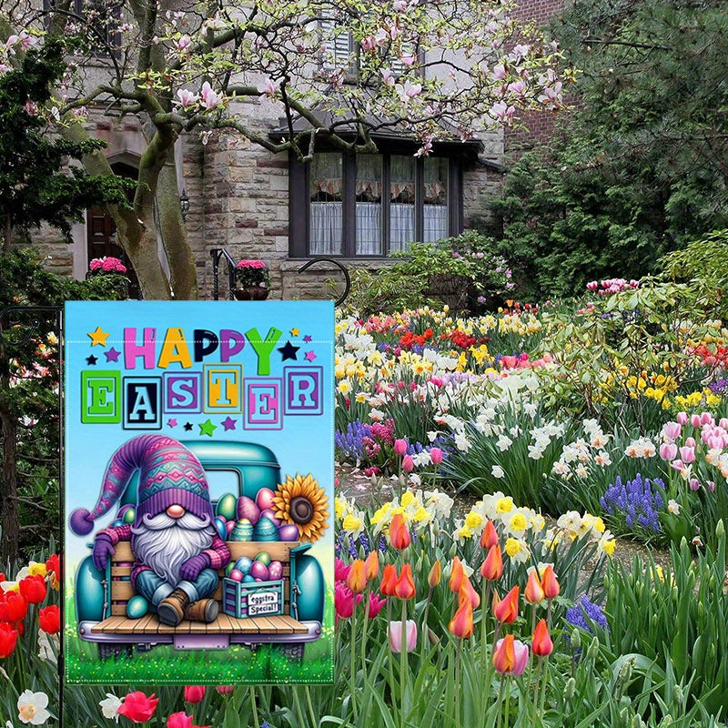 Happy Easter Garden Flag