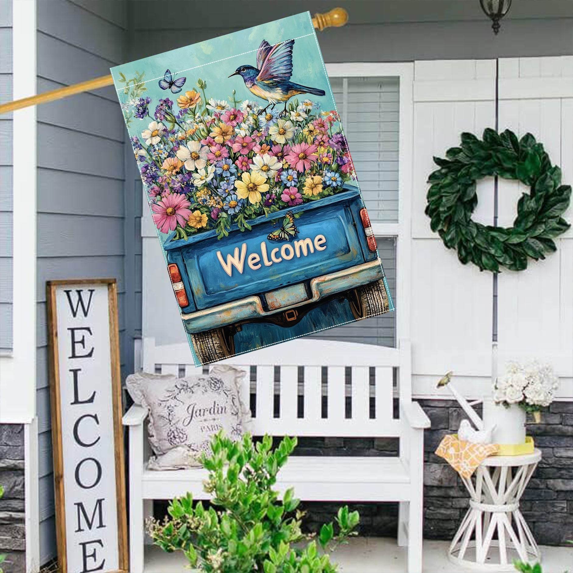 Hello Spring Double-Sided Garden Flag