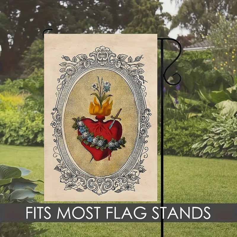 Sacred Heart Garden Flag