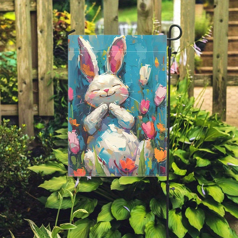 Happy Easter Bunny Garden Flag