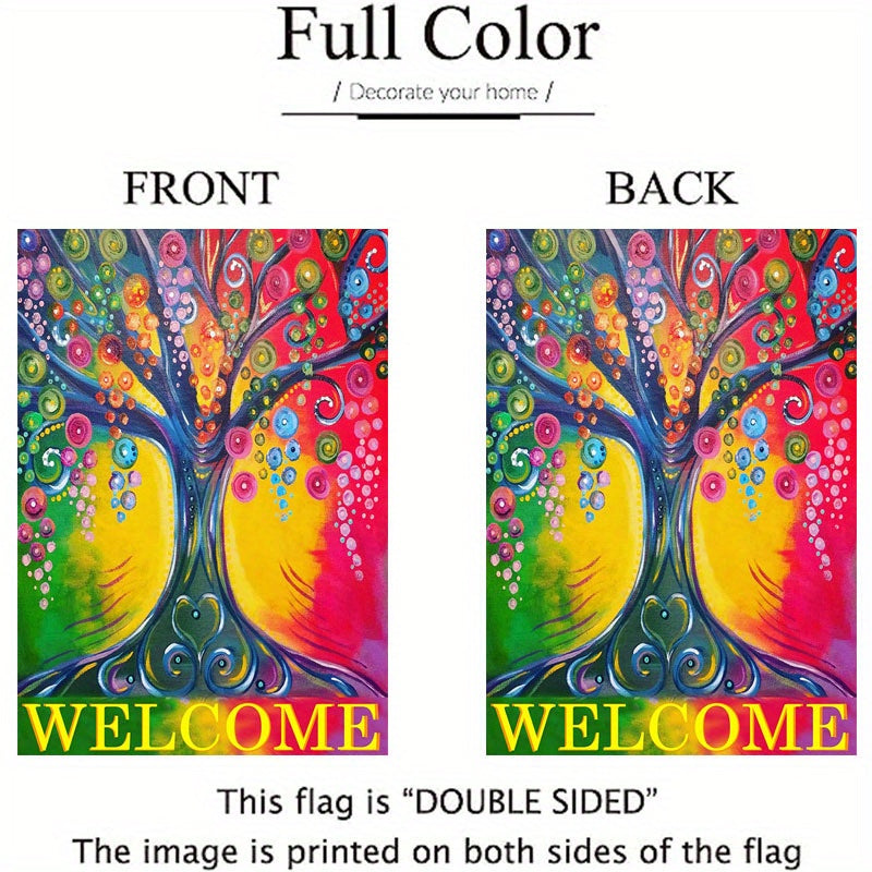 Tree of Life Welcome Garden Flag