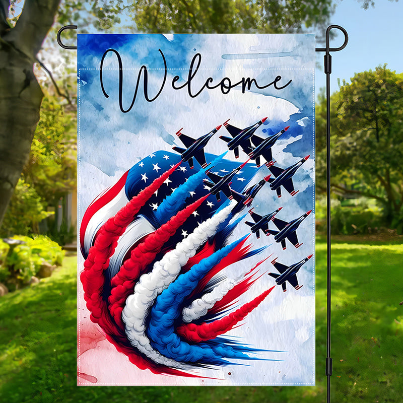 4th of July Welcome Garden Flag