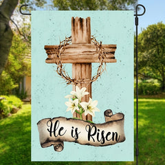 Double-Sided Easter Garden Flag