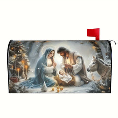 Nativity Scene Mailbox Cover