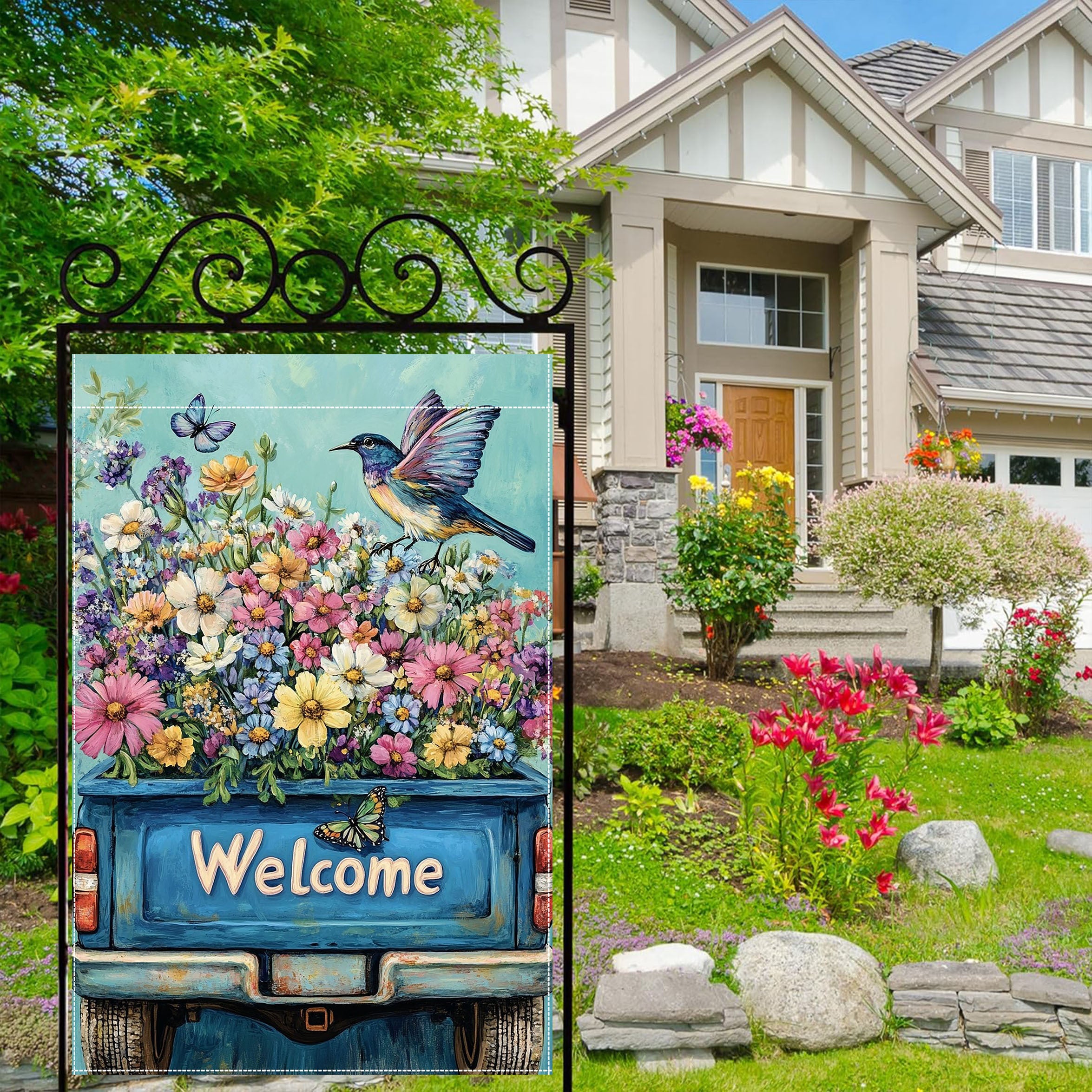 Hello Spring Double-Sided Garden Flag